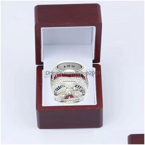 Mit seitlichen Steinen Ganze 2022 Cup Ship Ring Set Holz Display Box Fall Fan Geschenk für Männer S2494516 Drop Lieferung Schmuck Dh2Wu