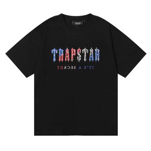 Erkek T Shirt Trapstar Gömlek Tasarımcısı Gömlek Pure Pamuk Klasik Mektup Baskı Konforlu ve Nefes Alabilir Çift Eşleşen Kısa Kollu S-5XL