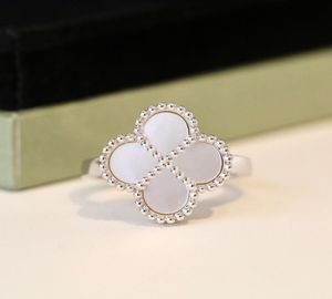 Clover Ring for Woman Silver Rings Designer Womens smycken Womens Jewlery Bague Femme Designer Jewelery Bijoux de Luxe Jewelries 2741675