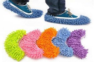 Damm Mop Slipper House Cleaner Lazy Floor Dusting Cleaning Foot Shoe Cover Dust Mop Slipper47214206795797