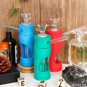 NUOVO bong per fumare acqua portatile in vetro mix per fumare acqua shisha pipa per tabacco narghilè bong accessorio per fumatori