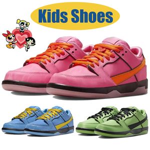 Powerpuff kızlar çocuk ayakkabıları çocuklar erkekler bebek okul öncesi atletik açık tasarımcı spor ayakkabı eğitmenleri Toddler kız chaussures kabarcıkları buttercup çiçeği sevimli