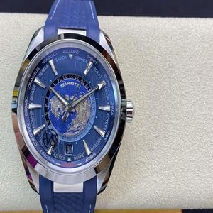 VS Montre de Luxe 43mm 8938 حركة أوتوماتيكية 24 ساعة Hesalite Crystal Ring Mens Watch Waterproof269O