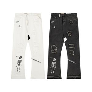 Męskie dżinsy Designer Gllery Dept Straight Leg Jean Hip Hop High talia Woman Mężczyzn