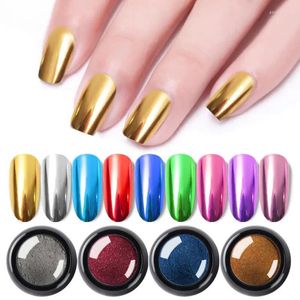 Nail Glitter 19 Color Mirror Pink Chrome Pigment 0.5g Dip Lacquer Metallic With Magic Effect Dust
