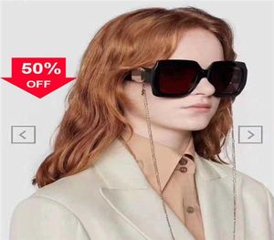 Designer-Sonnenbrille 22 New G Family Large Frame Sunglass Chain Terms Ins Super Fire Net Red Gleiches Modell Gg1022s Fashion Sunglass Wo2369205