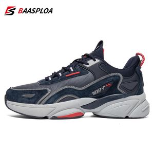 Sapatos de vestido Baasploa Leve Correndo para Homens Mens Designer Couro Casual Sapatilhas Lace Up Masculino Outdoor Sports Shoe Tennis 231208