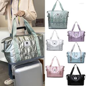 Duffel Bags Space Cotton Travel Bag Justerbar Fashion Cabin Tote Handväska Carry On Bagage Waterproof Fitness Shoulder For Women2621
