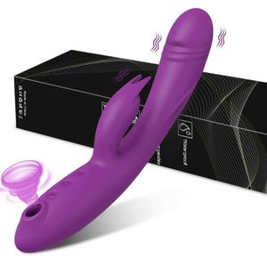 Wibratory 3 w 1 Potężny królik wibrator żeńska łechtaczka Stulak stymulator sutku g plam dildo masażer dorosłych towarów zabawki seksualne dla kobiet 231209