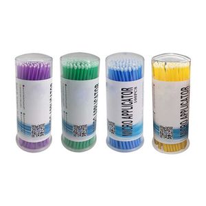 1Box/100st, Böjbara vattpinnar Super Cotton Stick Micro Fiber Brush för Makeup Application Remover