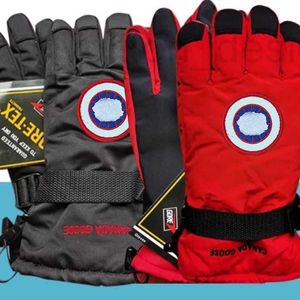 Mantens Designer Brand Canadian Goose Winter Snow Glove Cykling utomhus Motorcykel Skidåkning Vindtät kallbeständig skidbroderad 8p DJ