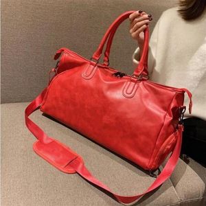 Fashion Black Water Ripple 45CM sports duffle bag red luggage M53419 Man And Women Duffel Bags with lock tag277P