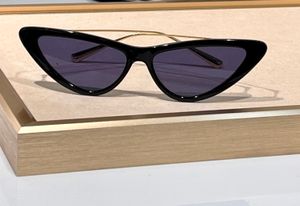 Olho de gato óculos de sol metal ouro preto/azul lente mulheres sunnies gafas de sol designer óculos de sol tons occhiali da sole uv400 proteção óculos