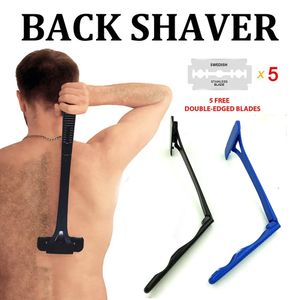 Rakknivar Säkerhet Män Långt hanterar Folding Rakkniv Knivkropp Rakar Bakhår Trimmer Body Leg Back Razor Shaver Epilator Hårborttagningsverktyg 231208