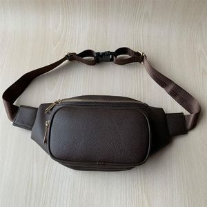 Toppkvalitet unisex män kvinnor äkta läder sport löpare Fanny Pack Belly midjeväska Bum Fitness Running Belt Jogging Pouch Back G241H