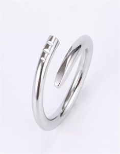 Designer Ringe Band Luxus Herren Ring Damen Nagelschraube Schöne Freundin Edelstahl Design Schmuck Mode Klassisch Rose Gol5385699