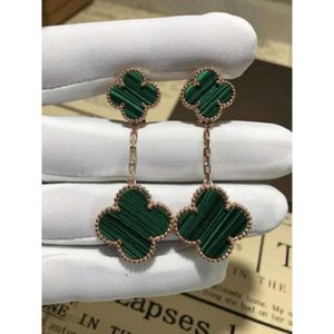 Four Leaf Clover Gold Plated Natural Agate Shell Earrings Designer Woman TP Quality Premium Gifts for Girlfriends AAAAA Official Replica