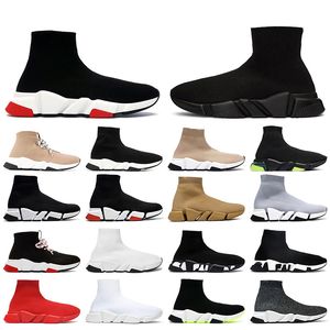 OG Classic Women Mens Designer Sock Shoes Ankle Boots Speed ​​Trainer Graffiti Black White Red Hasts 2.0 Clear Sole Runners Socks Slip On Cloud Loafers Sport Sneakers