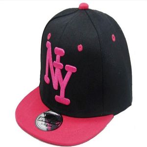 2016 Novo Cayler Filhos Crianças NY Carta Boné de Beisebol Criança Meninos E Meninas Ossos Snapback Hip Hop Moda Flat Hat Bebê Casquette206f