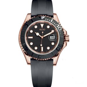 Master Design zegarek zegarek zegarek sportowy Pierścień zegarek ceramiczny różowy złoto stali nierdzewne gumowy pasek składany klamra 2631