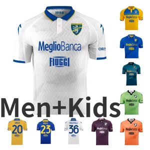 23 24 Frosinone Soccer Jerseys CHEDDIRA BAEZ ROMAGNOLI maillots de foot OKOLI KAIO JORGE CASO Away MAZZITELLI REINIER Football Shirts Short Sleeve men kids Uniforms