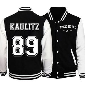 Herrjackor rockband Tokio El Kaulitz 89 Jacka Harajuku Men Jacket Streetwear Top Unisex Clothes Fashion Rapper Jacket Oversize Clothes 231208