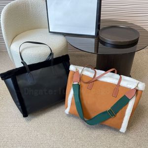 Borsa di design di lusso Tote in peluche Borsa di moda di grande capacità Borse per la spesa da donna Borsa a tracolla con lettera stampata francese Borsa a tracolla grande borsa da uomo portafoglio