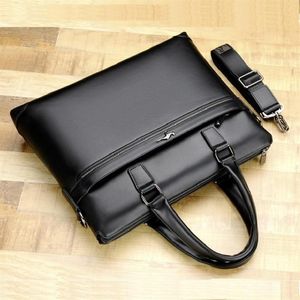 Men briefcases leisure laptop business Bag quality PU formal work bags large capacity handbag Male handbags230N