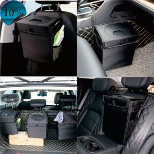 New Waterproof Car Trash Can Bin Automobiles Interior Organizer Garbage Dump For Trash Can Cars Storage Pockets Closeable Portable