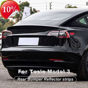 Novo pára-choques traseiro nevoeiro tira de advertência amortecedor traseiro luz refletor para tesla modelo 3 2017 - 2020 2021 2022 estilo do carro acessórios