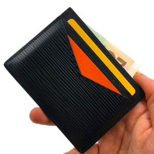 Genuine COW Leather Credit Card Holder Wallet Business Black Men Bank ID Card Case 2020 Slim Cards Holders Coin Purse Pouch Pocket225S