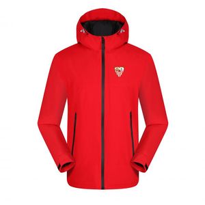 Sevilla FC Men Lisure Jacket Outdoor Mountainering Jacki Wodoodporne ciepłe sprężyny kurtki dla sportów mężczyźni kobiety swobodne wędrówki ciepłe kurtka