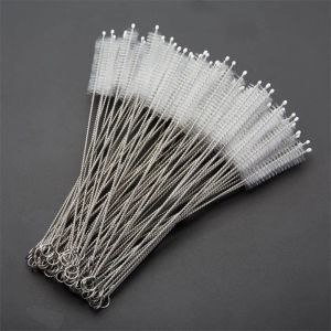 Reusable Metal Drinking Straw Cleaner Brush Test Tube Bottle Cleaning Tool Stainless Steel Bottle And Straw Little Wash Brush LL