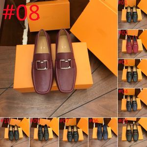 19Model Yüksek Kaliteli Tasarımcı Loafers Erkekler Tassel Resmi Deri Ayakkabı Erkek Ayakkabı Rahat Nefes Alabaş Ayakkabı Marka Sürüş Ayakkabıları