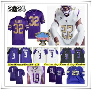 Washington Huskies College-Football-Trikot Michael Penix Jr. Dillon Johnson Will Nixon Tybo Rogers Rome Odunze Jalen McMillan Ja'Lynn Polk Dominique Hampton Bernard