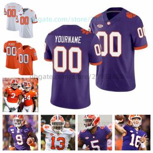Custom Clemson Tigers jersey College Football stitched Any Name Any Number Mens Women Youth all stirched 2 Nate Wiggins 54 Jeremiah Trotter Jr. 16 Trevor Lawrence