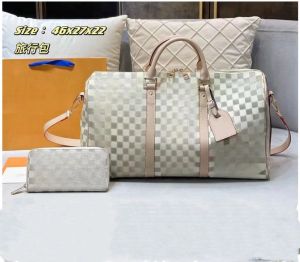 Высококачественный дизайнер Heatall Travel Designer Sudbag Classic Women/Men Duffel большой способности старый цветочный напечаток на плечах мода коричневая клетчатая рубашка суммирование 002##