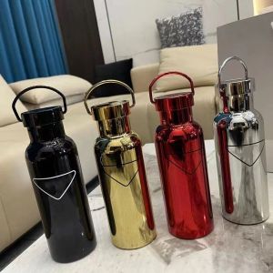 Designer Tumblers lusso doppio coperchio nuova tazza thermos in acciaio inossidabile 304, elegante thermos di fascia alta per la casa all'aperto in confezione regalo