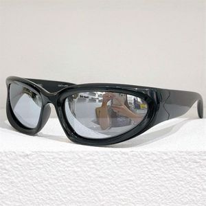 Женские спортивные овальные солнцезащитные очки Swift BB0157S с зеркальными линзами в черной оправе UV400 Protection2296