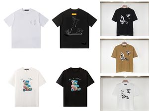 XIN Summer Designer Fashion Play Brand Cotton T-shirt Anime Bear Pattern Casual Mens Womens Shirt Haikyuus-2xl YY