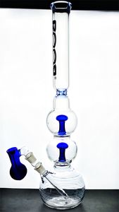 Heady Cam Bongs Nargile/22 inç Mantar İmzalanan Beher Bong Su Borusu