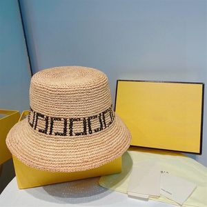 Lafite Straw Hat Women Designer Casquette New Raffia Beach Bucket Hat Caps Hatts Mens Summer Sunscreen Womens Fisherman Hat Nice D2243N