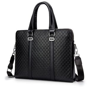 Men Leather handbag 14 bags Antique Style black Business Laptop Cases Attache Messenger Bag Portfolio2655