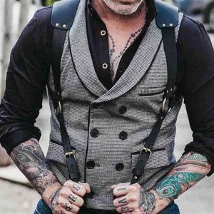 Vintage Leather Suspender Men Medieval Renaissance Harness Punk Chest Shoulder Belt Strap Suspensorio Apparel Accessories233M