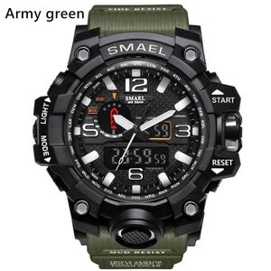 Nowe zegarki sportowe Smael Relogio prowadzone przez chronograf zegarek wojskowy zegarek cyfrowy dobry prezent dla mężczyzn Boy D235s