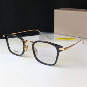 Neues Modedesign, quadratische optische Brille, 905-Titan-Acetat-Rahmen, einfacher und beliebter Stil, High-End-Brille mit Box, für verschreibungspflichtige Brillengläser geeignet