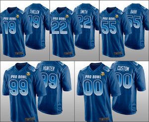 Minnesota''Vikings''Men 19 Adam Thielen 22 Harrison Smith 55 Anthony Barr Custom Women Youth NFC Game Royal Jersey Pro''Bowl