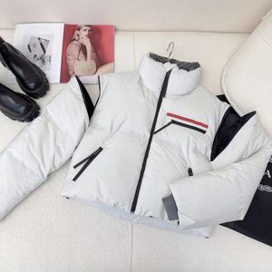 2024 Famous Designer Women's Down Cotton Jacket Triangle Label Red label detachable sleeve Hooded Thick Warm Windbreaker For Jackets Winter Outwears