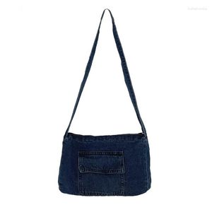 Abendtaschen Denim Jeans cooles Mädchen Totes lässig Crossbody für Frauenhandtaschen Schulter Messenger Frau185v