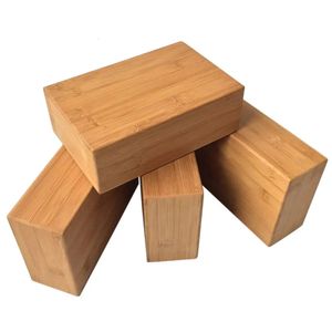 Bloki jogi 1PC Bamboo Solidyoga Block Sport Home Ćwiczenie drewniane joga blok jogi do ćwiczeń w halach trening fitness Brick 231208